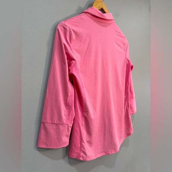 Pink J. McLaughlin Brynn Pockets Top Size S EUC - Picture 6 of 7